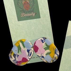 Multicolor Abstract Earrings